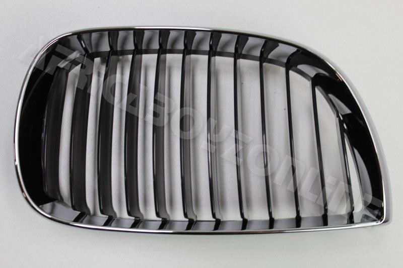 BMW 1 SERIES (2004-2006) GRILLE RIGHT FRONT OLD SPEC CHROME-BLACK